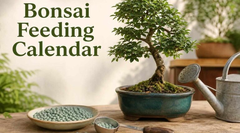 bonsai fertilising calendar