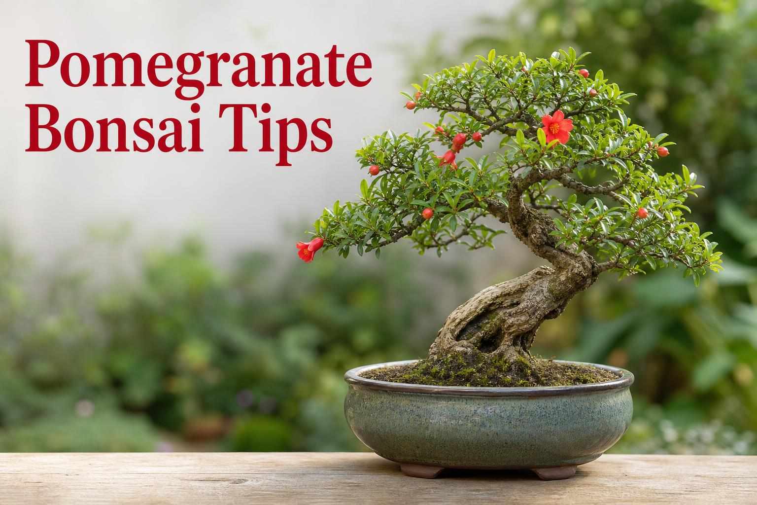 pomegranate tree bonsai